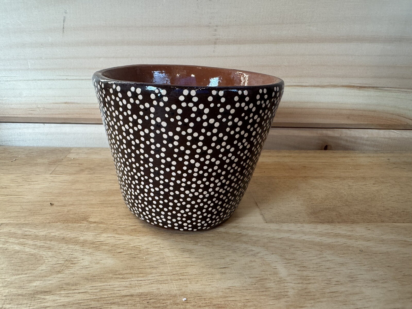 CAPULA MICHOACÁN POT Base Pottery Flower Handmade 3.75” Dia 2.75” Tall