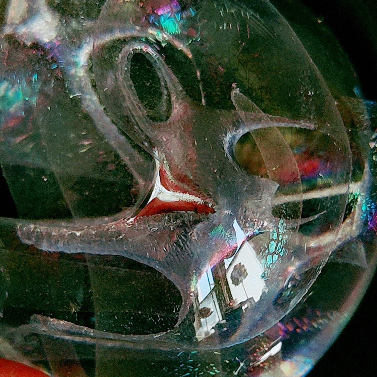ROBERT W. STEPHAN PAPERWEIGHT, Art Glass, Iridecent, 3 1/2″, 1993