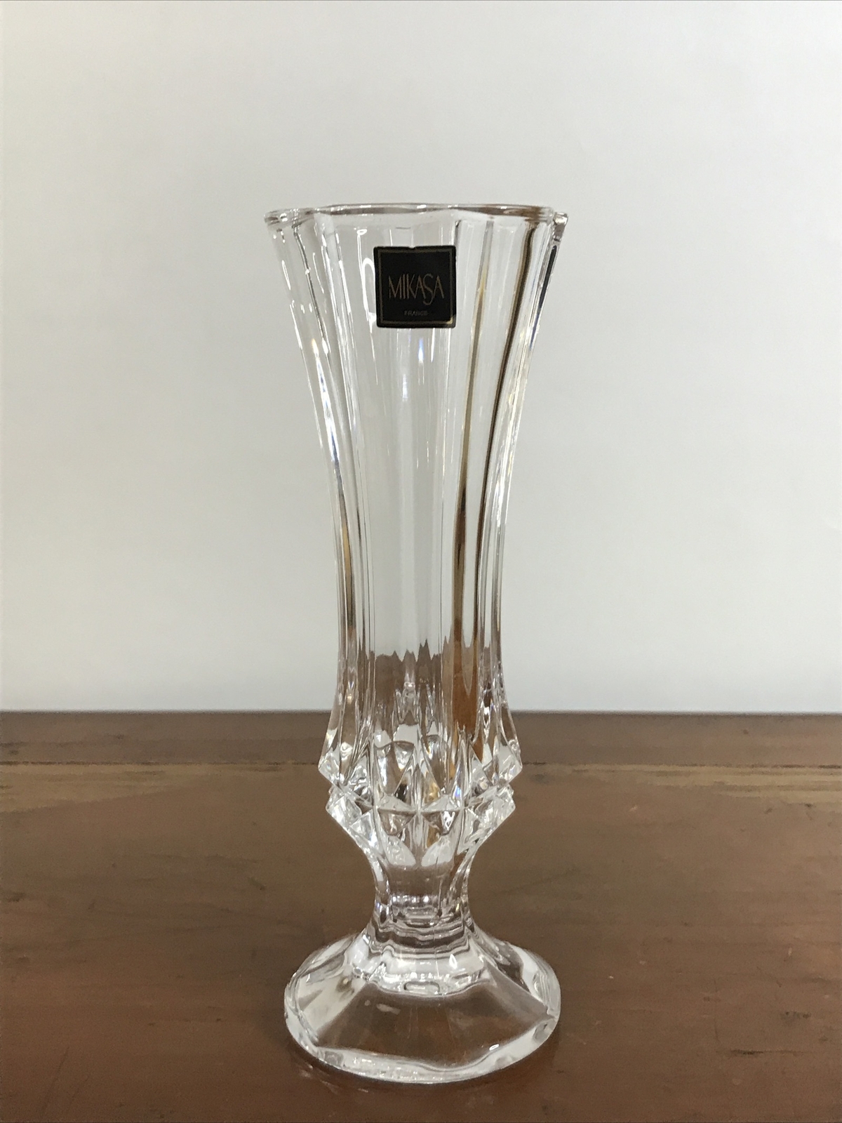 Vintage Mikasa France Crystal Flower Bud Vase 6 3/4″