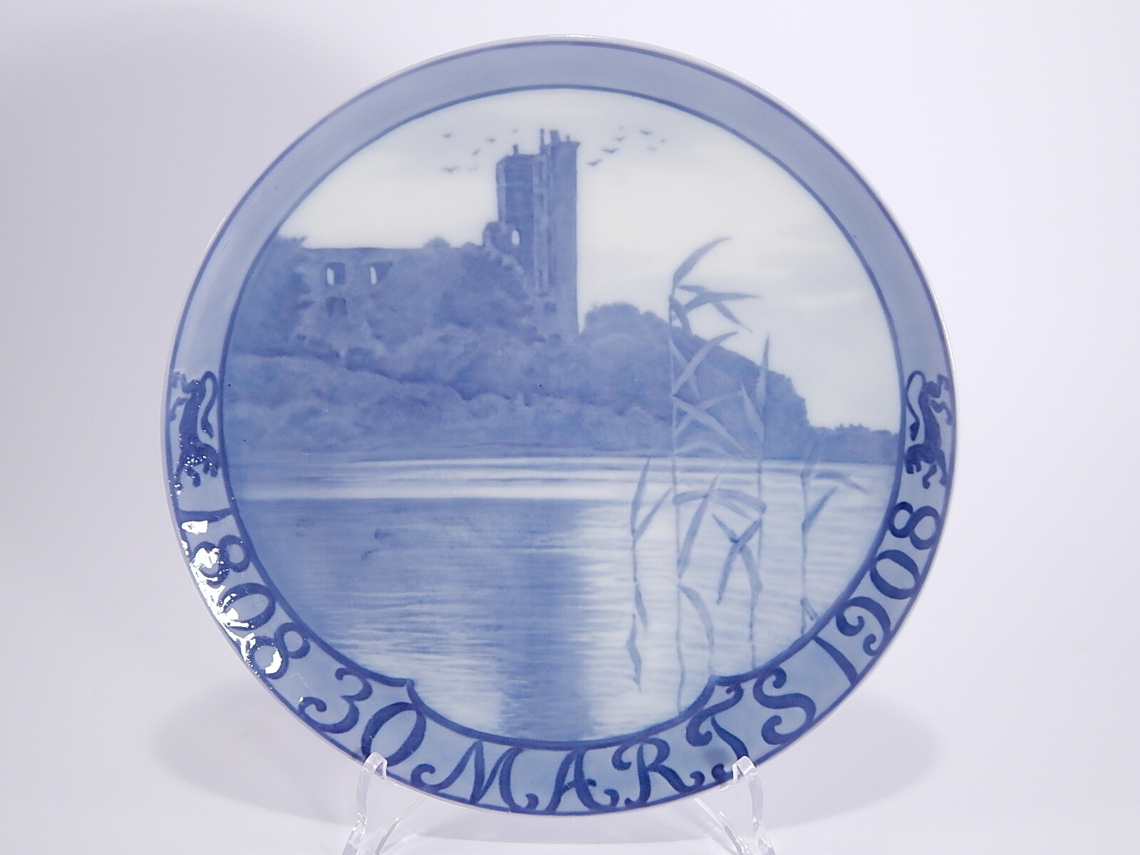 Royal Copenhagen Commemorative Plate Kolding 1808 – 30 March – 1908