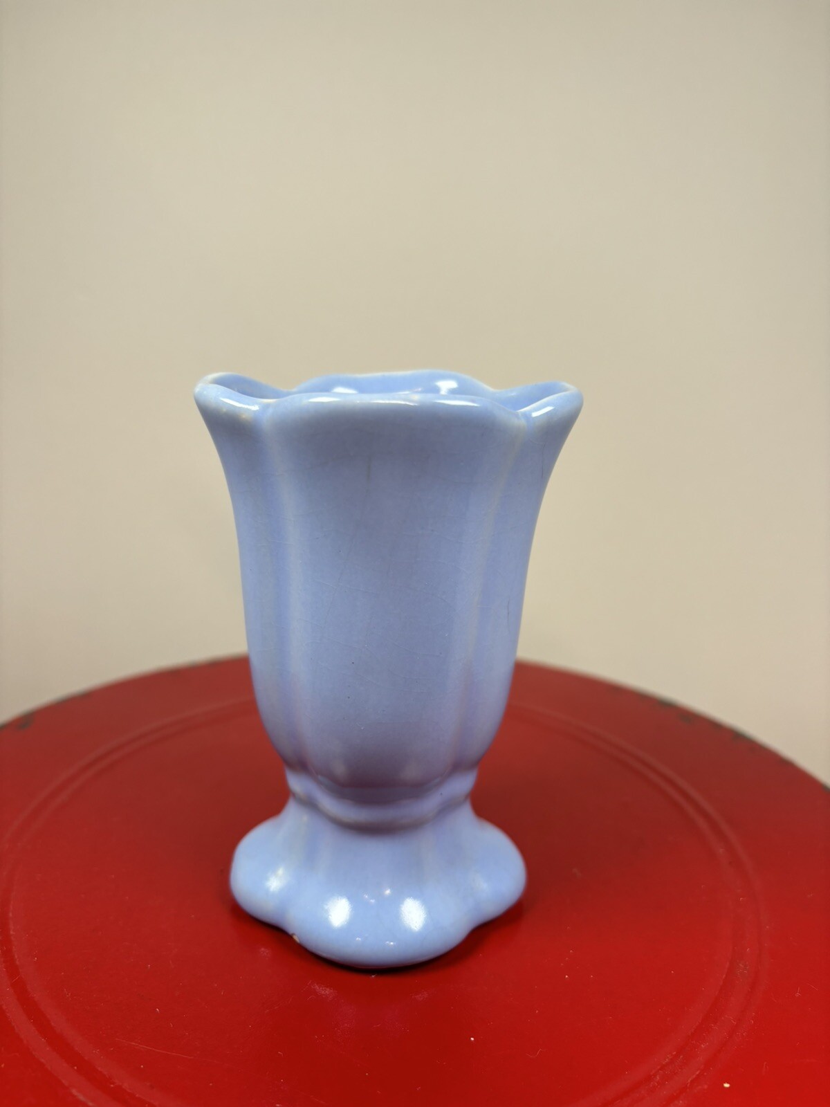 Vintage Pottery Art Vase 4 Inches Tall Marked Y84613