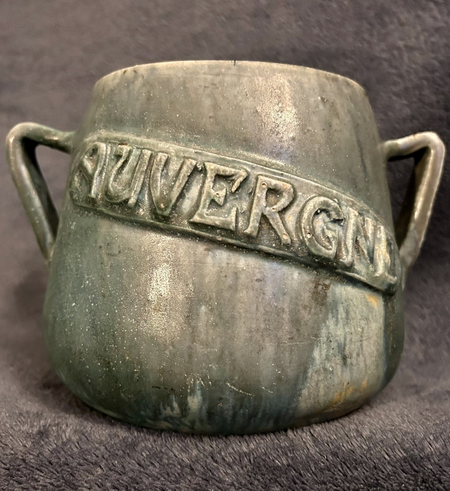 OOAK Alexandre Bigot (1862-1927) Signed Art Nouveau Stoneware Vase “Auvergne”
