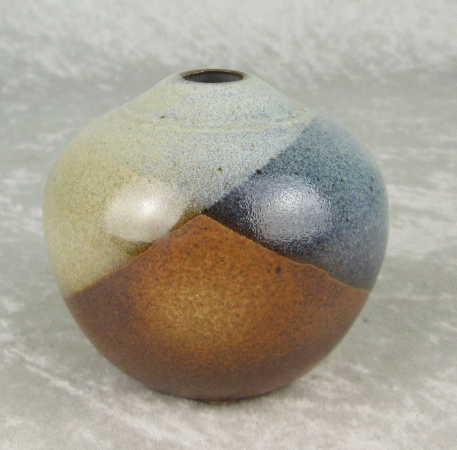 Pottery Craft PC USA Vase Seed Pot Robert Maxwell 2-3/4 in Tall Mid Century Mod