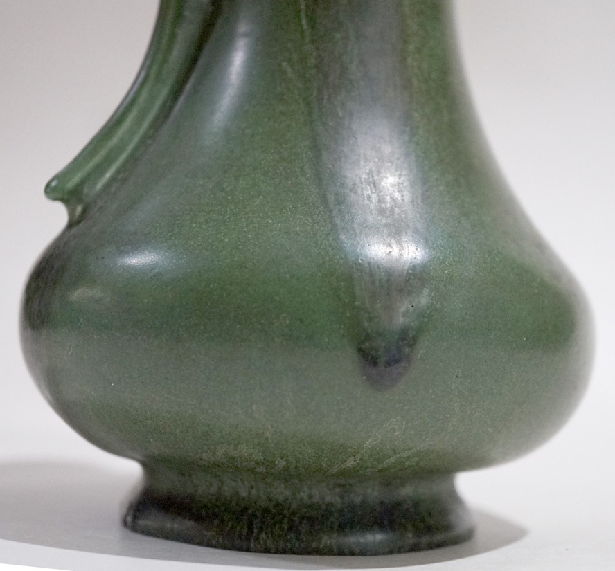 HAMPSHIRE POTTERY Matte Green Pitcher Arts & Crafts Era c.1905