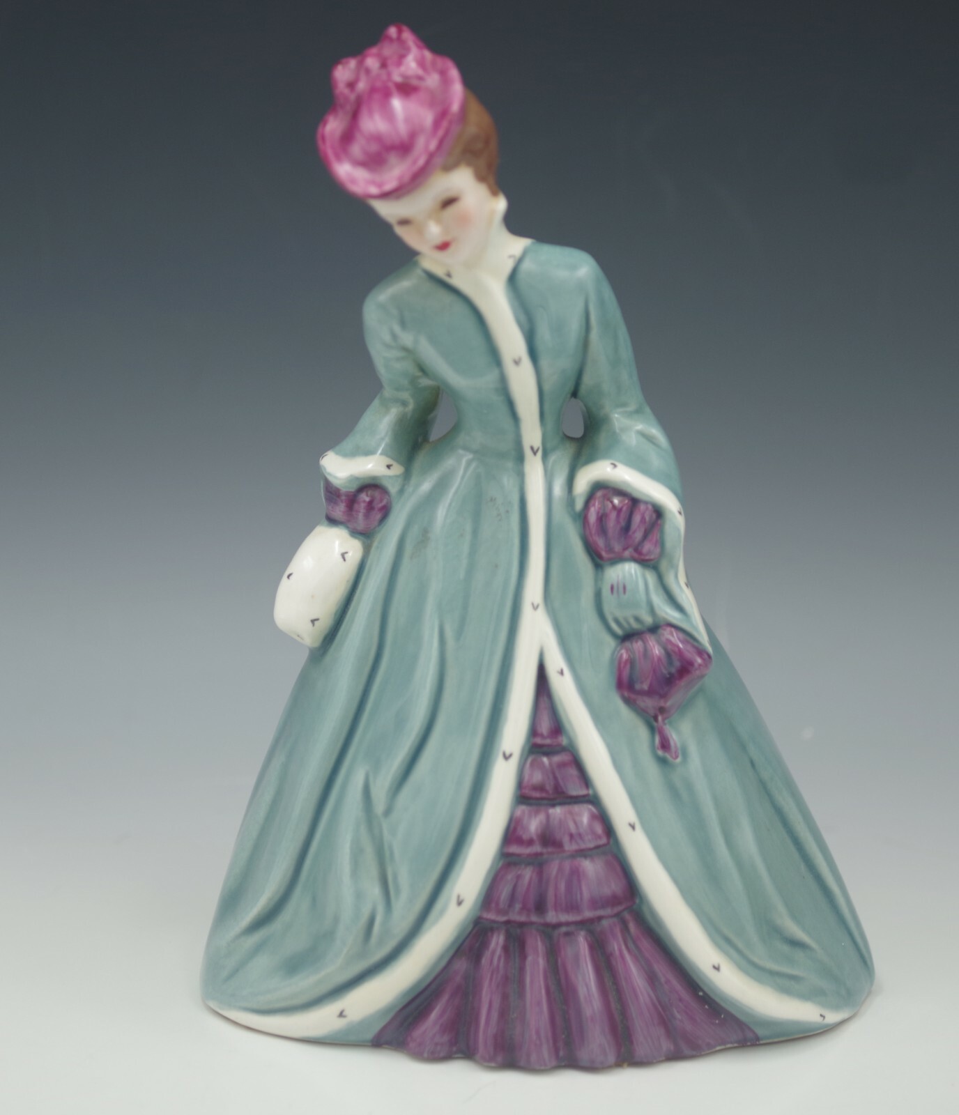 FLORENCE CERAMICS CALIFORNIA 1950’s GENEVIEVE LADY FIGURINE 8″
