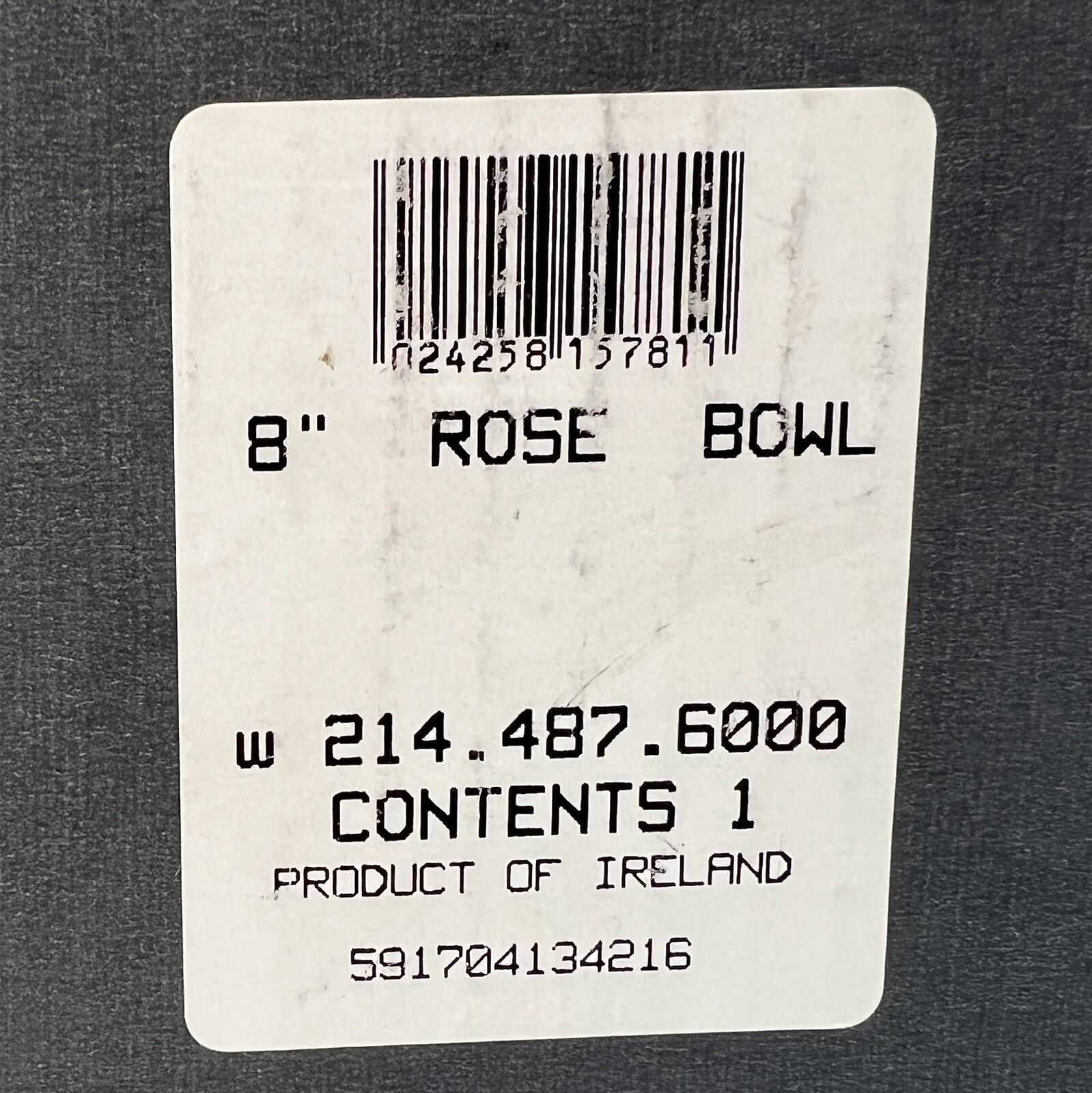 Waterford Crystal ROSSAN Rose Bowl Vase 7 3/8″ (8″) Large & In Charge IRELAND