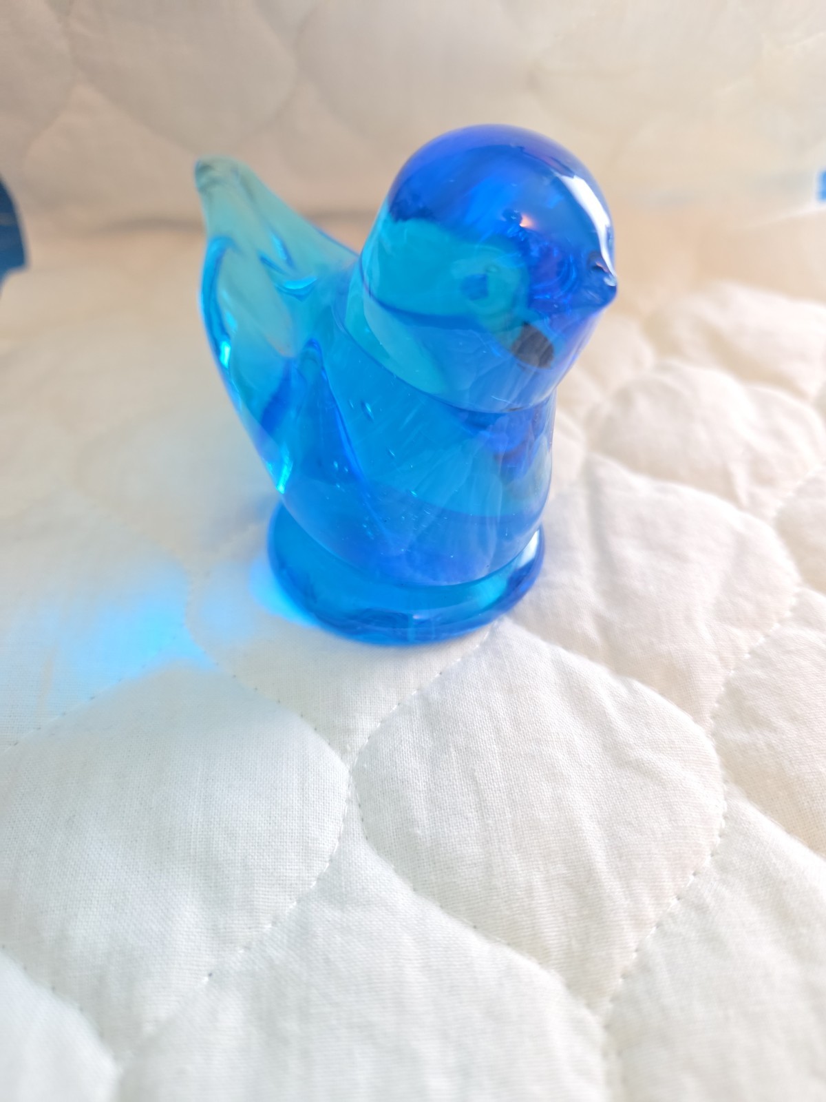 Handmade Bluebird Of Happiness 3 Inches Tall.