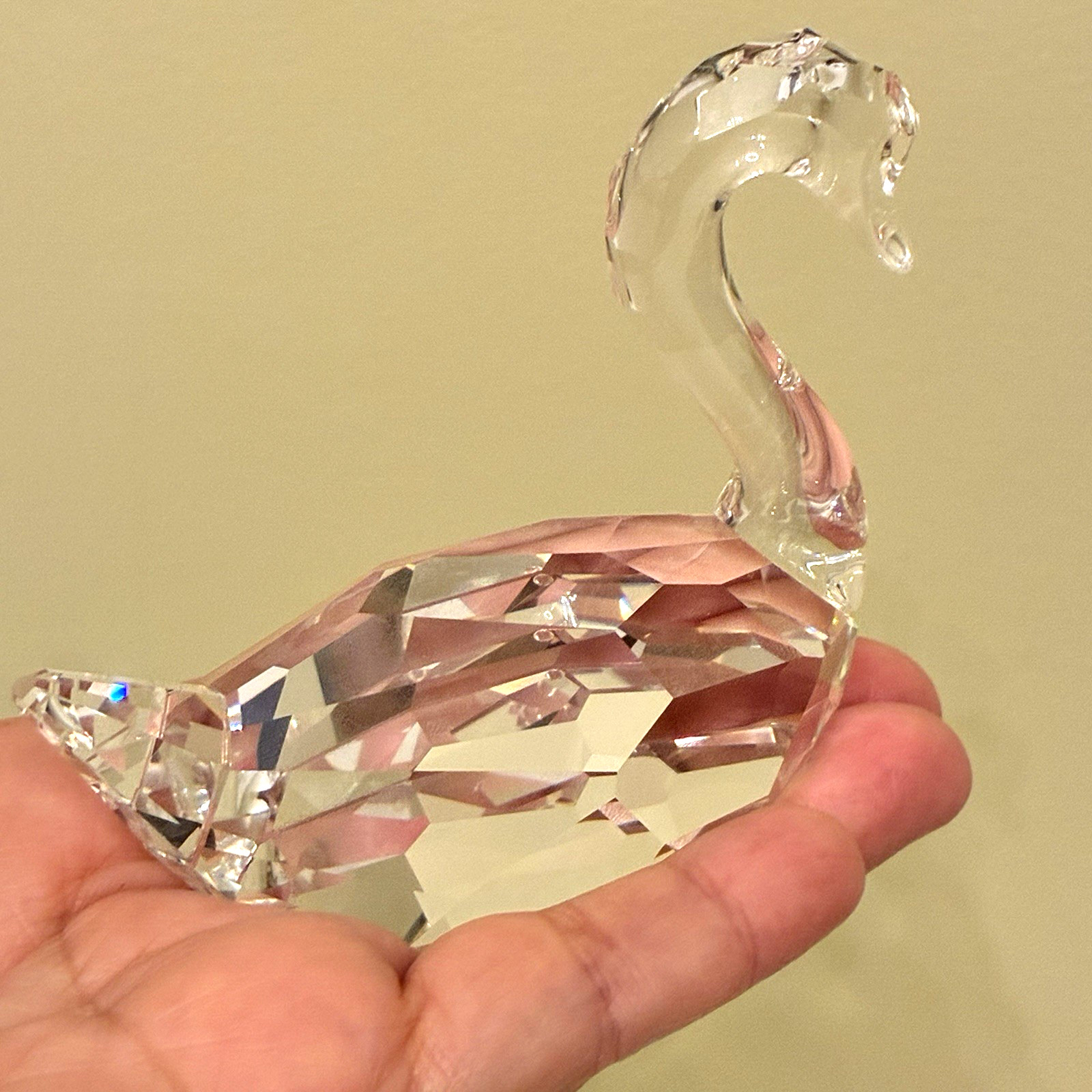 Swarovski Swan Crystal 3″ Flirting Figurine 844168 COA Box Signed
