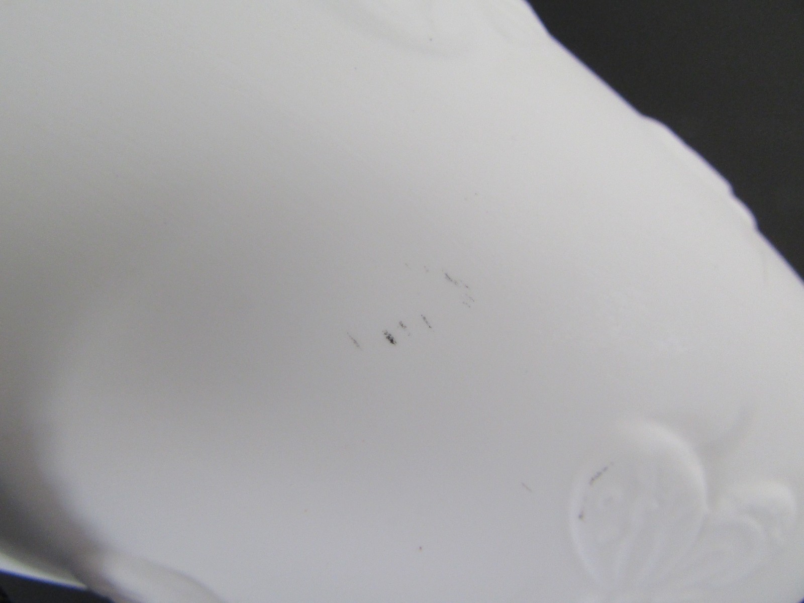 GUMP’S San Francisco White Matte Porcelain Butterfly Vase/Vessel