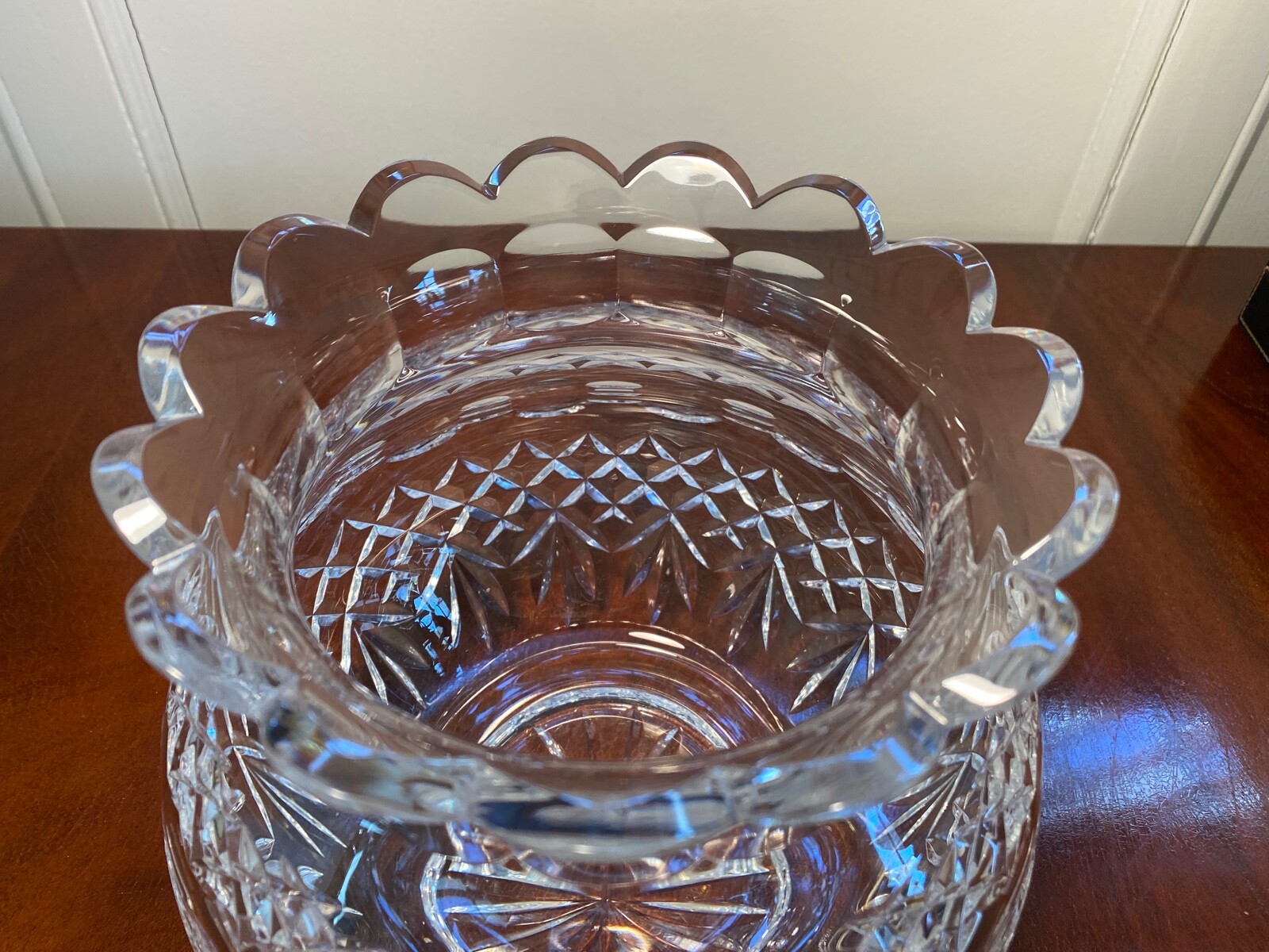 Signed WATERFORD CRYSTAL American Heritage Martha Washington Unity Bowl Vase