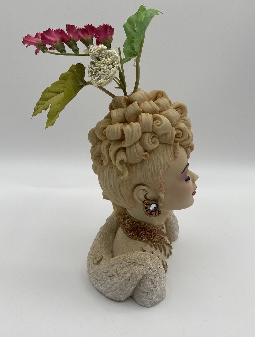 Cameo Girls Lady Head Vases Eve 1987 Grand Entrance LV-027 2001 Edition