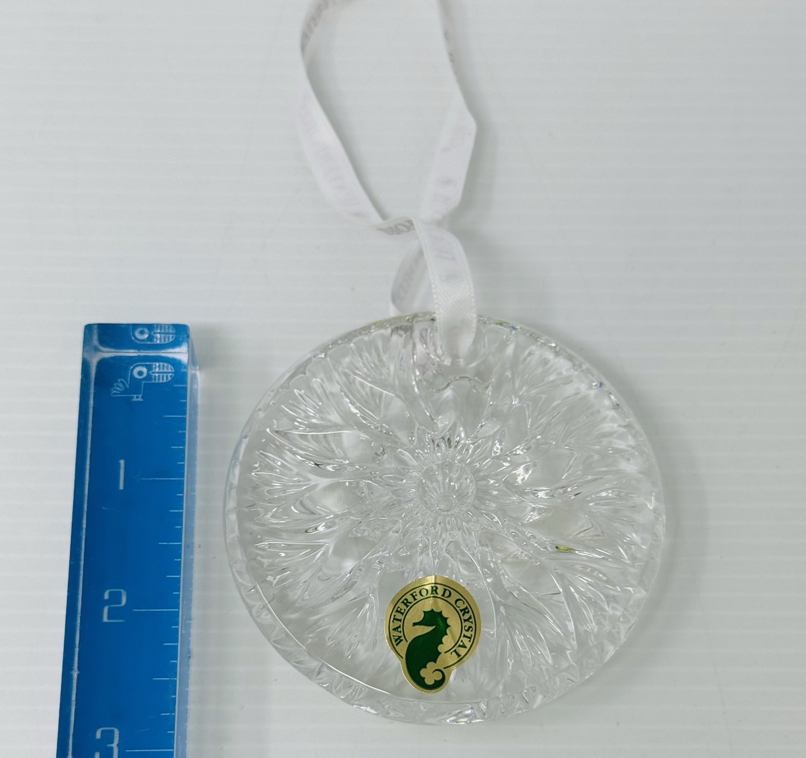 WATERFORD TIMES SQUARE SPECIAL EDITION DISK CHRISTMAS HOLIDAY ORNAMENT NIB