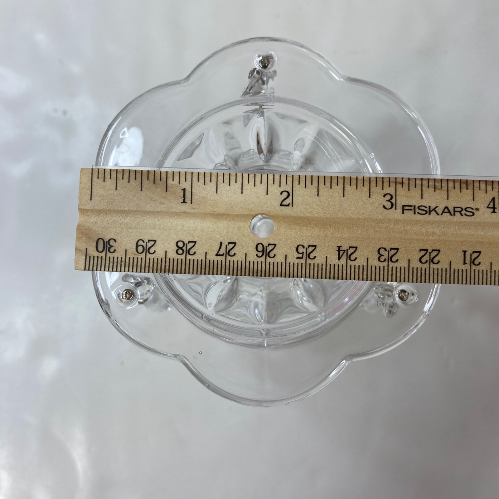 Royal Limited Clear Lead Crystal Glass Candlesticks Set of 2 Dangling Prisms