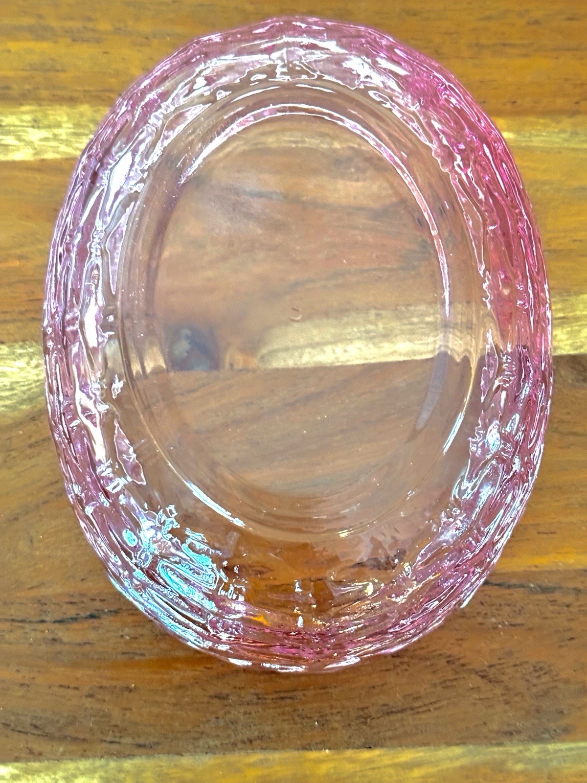 LE Smith PINK Bunny On Nest/Basket Covered EXTRA LARGE Candy Dish VINTAGE – NOS