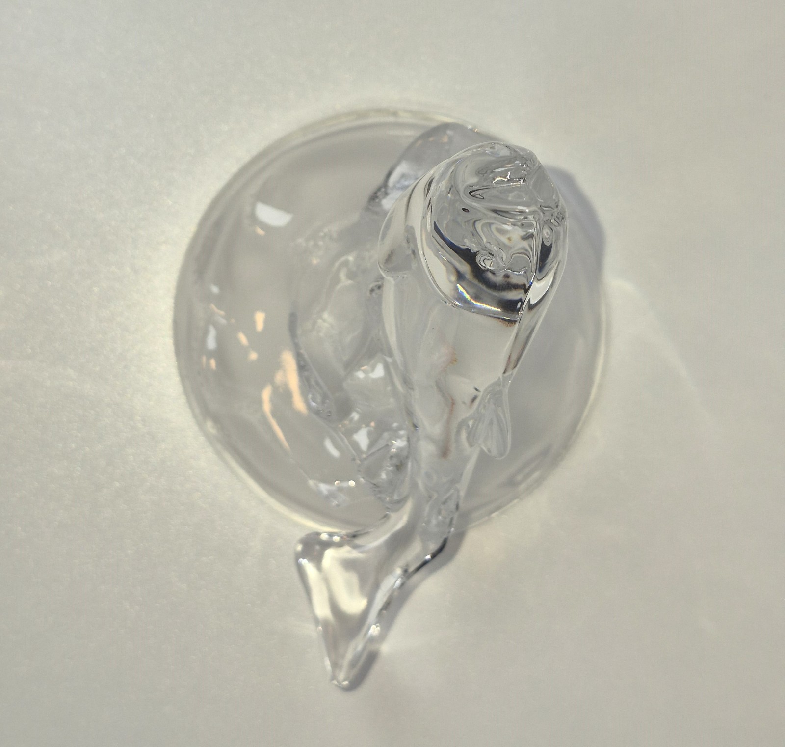 Vintage Cristal d’Arques-Durand Lead Crystal Leaping Trout Made in France