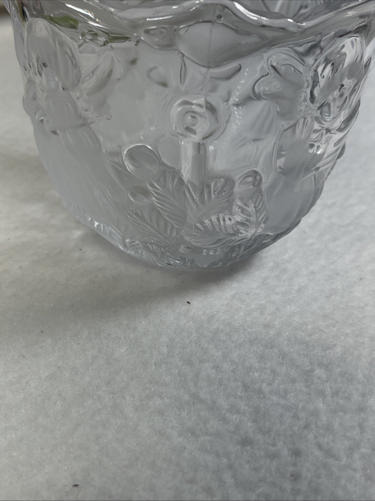Vintage 1990s MIKASA HOLIDAY LIGHTS Votive Frost Crystal Tealight Japan New