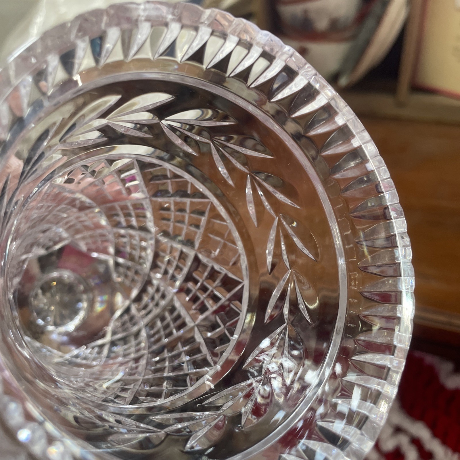 Waterford Crystal Glass Irish Retired Glandore 7” Flower Vase