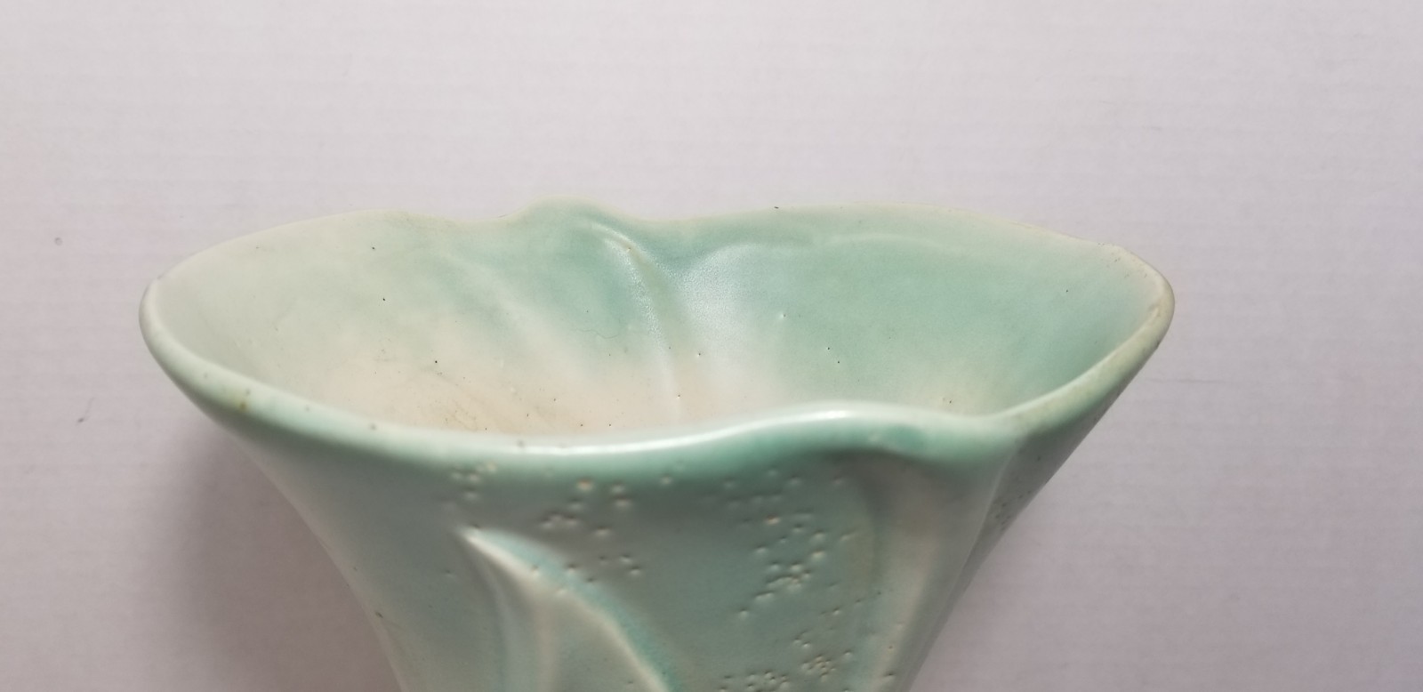 Vintage McCoy Pottery Arrow Leaf Vase 10″ Tri Color