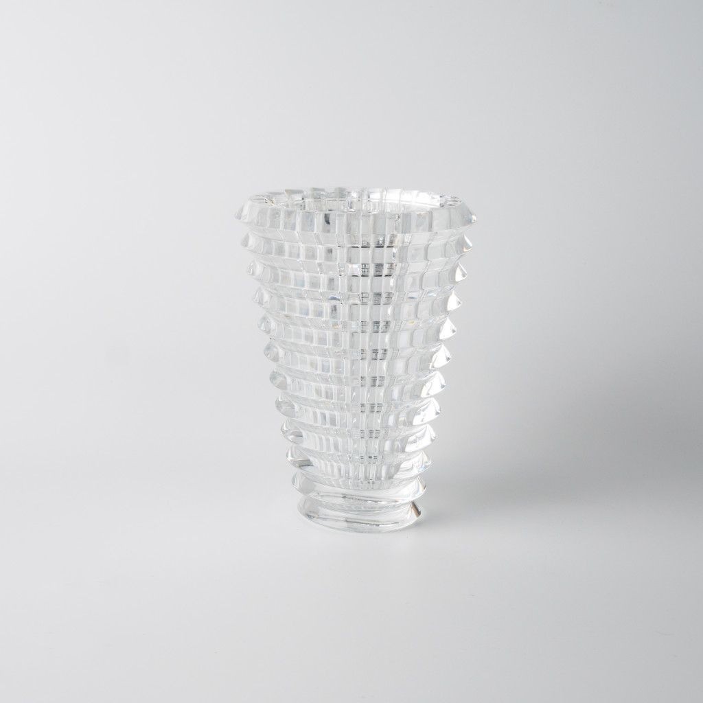 Baccarat Eye Oval Vase S 2001 Clear Crystal By Nicolas Triboulot France