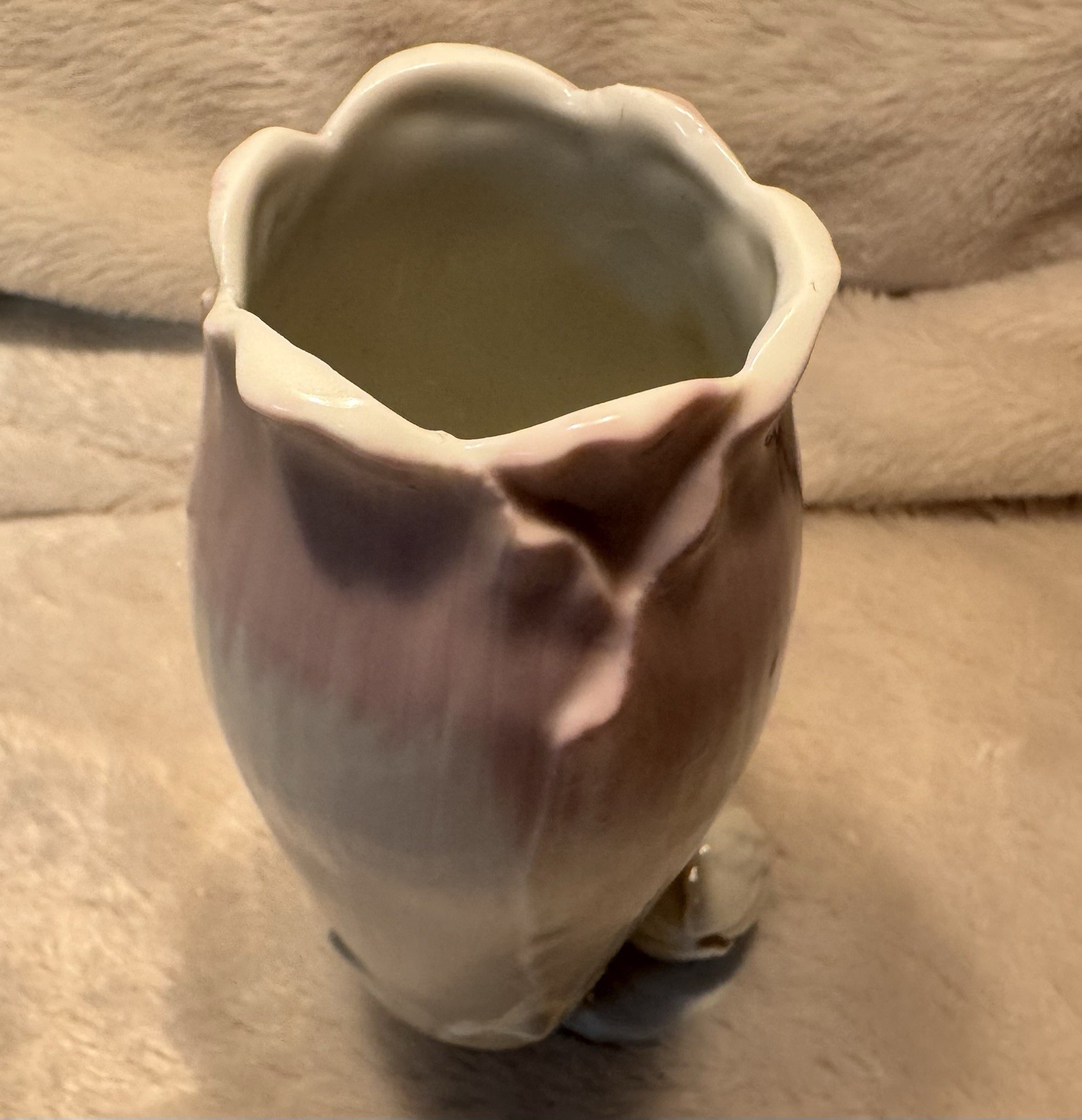 Vintage Fairy Swan Magic Fantasy Vase Pastel Fae Mythical Figure Sprite