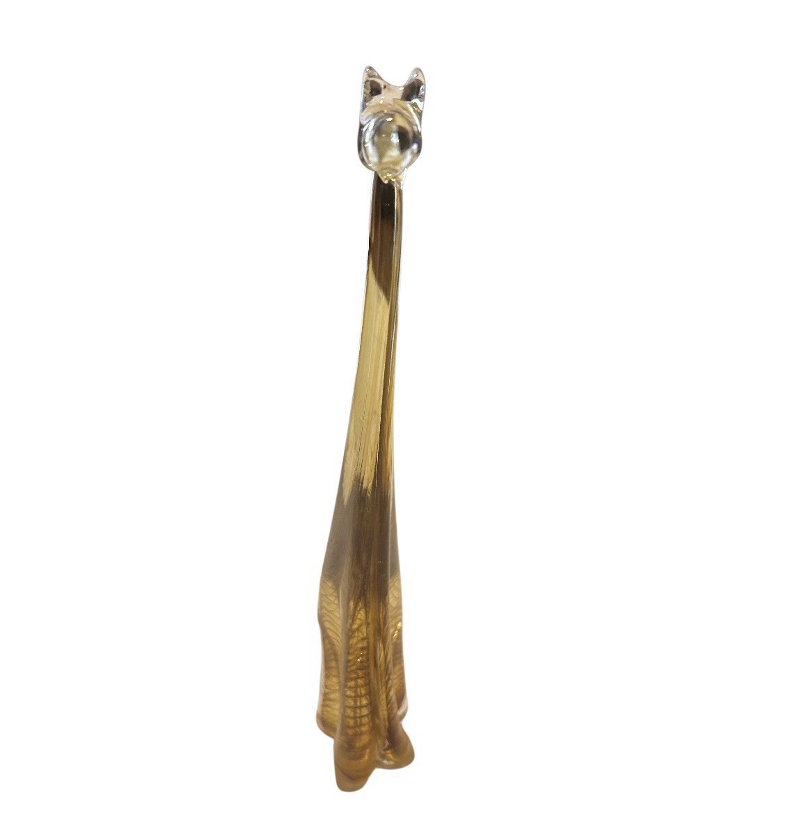 RARE VINTAGE Signed Kenneth Marine Art Glass Giraffe Figure