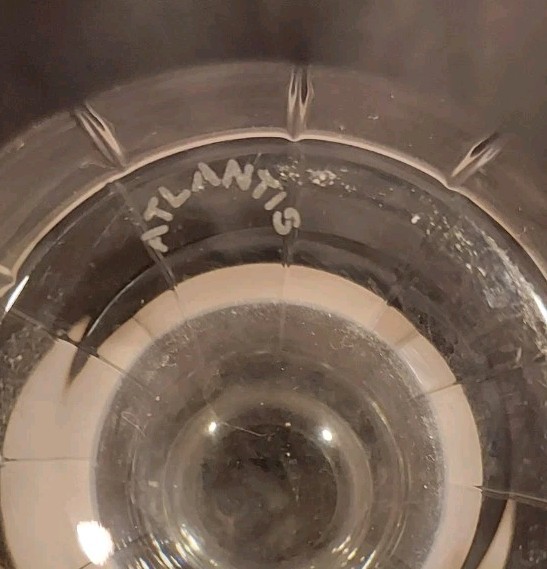 Clear Cut Crystal Vase By Atlantis
