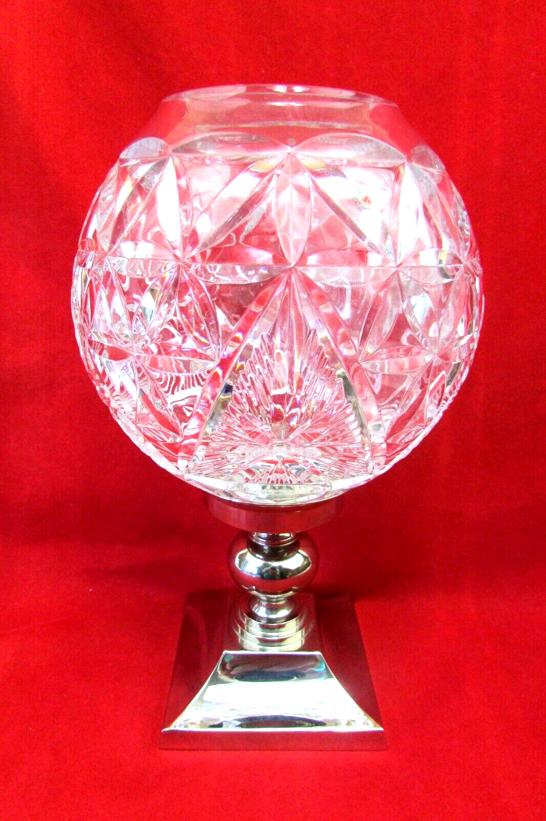 Waterford Crystal Hurricane Candle Holder Times Square Collection Star of Hope