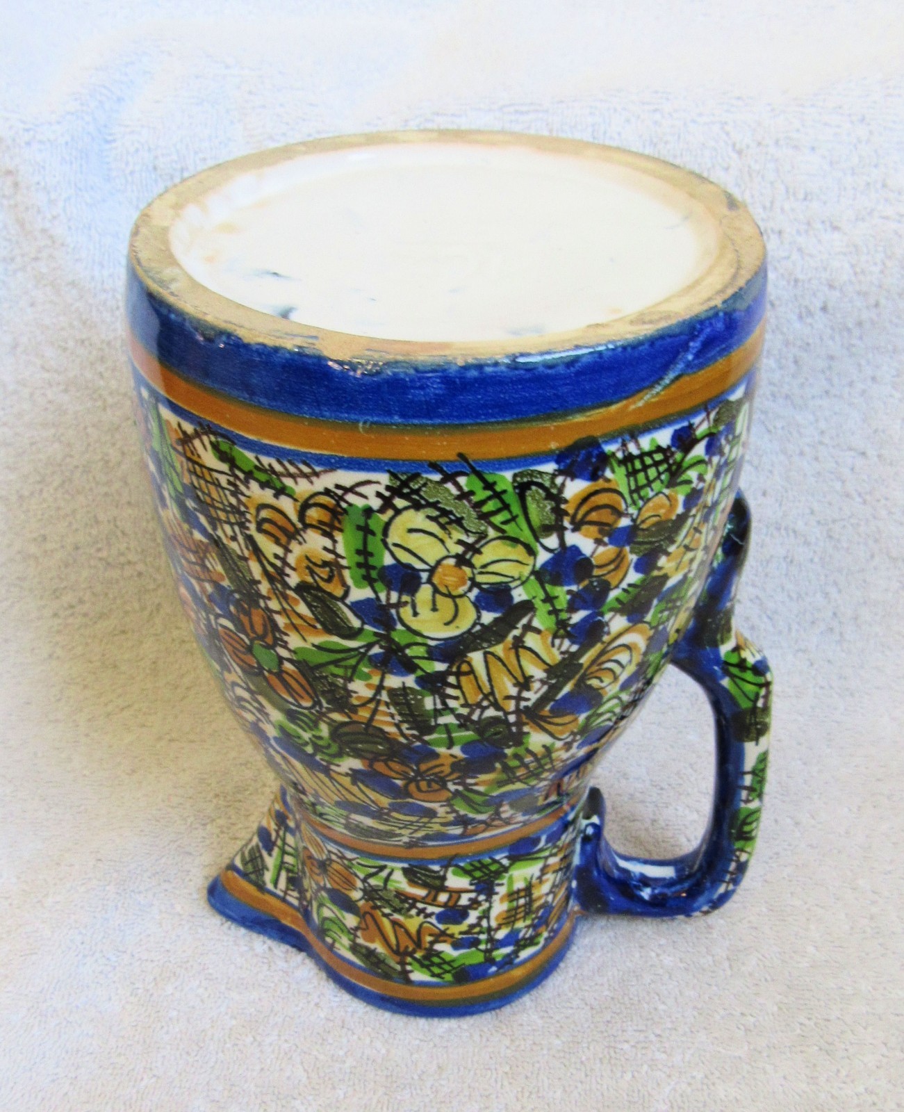 Vintage European Folk Art Pottery Pitcher Czechoslovakia Germany France Italy