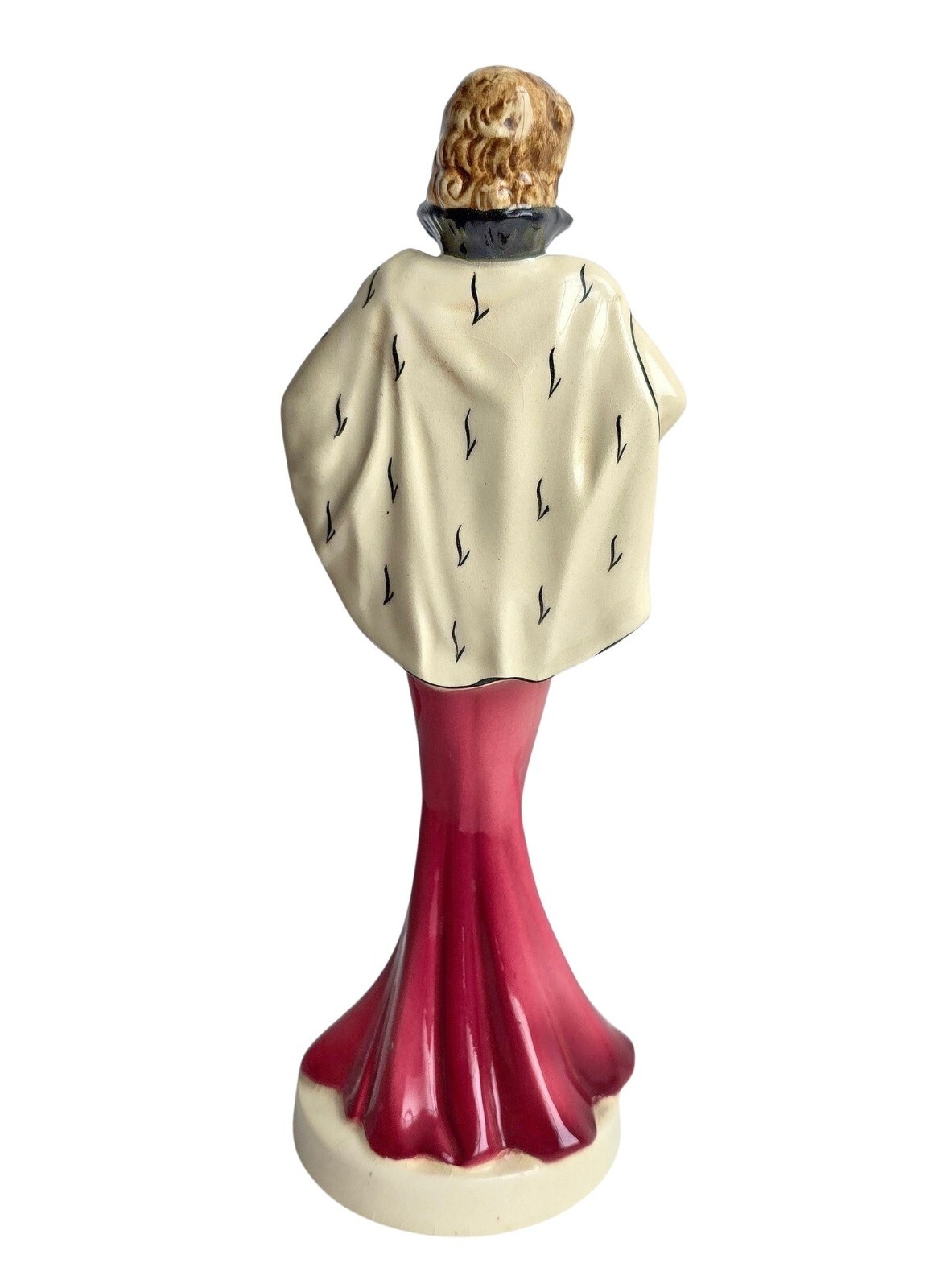 Ceramic Figure Lady, Art Deco Ceramic Figure Hand-Painted ~ 1920 (# 18084)