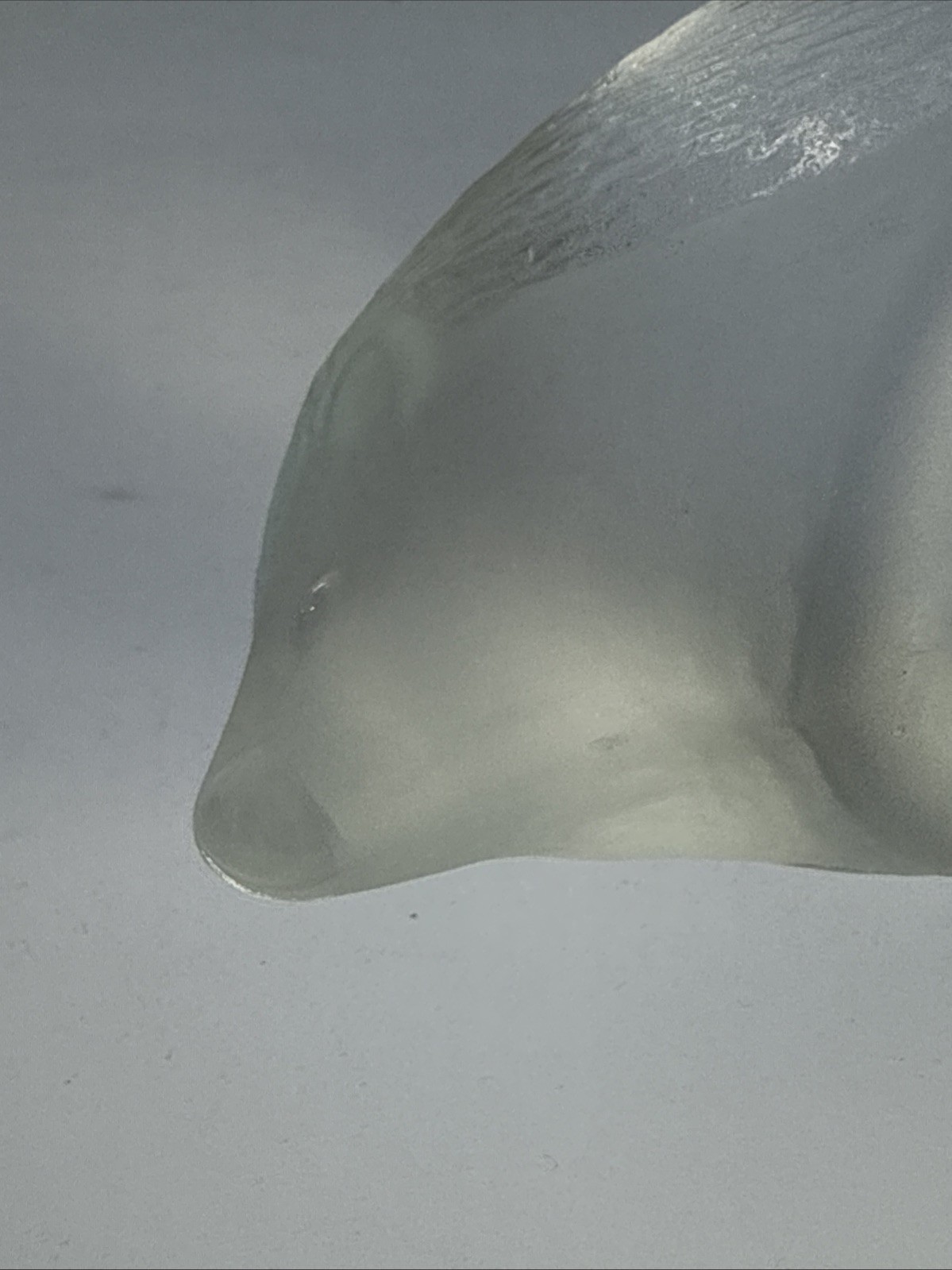 Vintage Nybro Sweden Hedgehog Glass Sculpture / Paperweight 4.5”x2.5”; Sonic