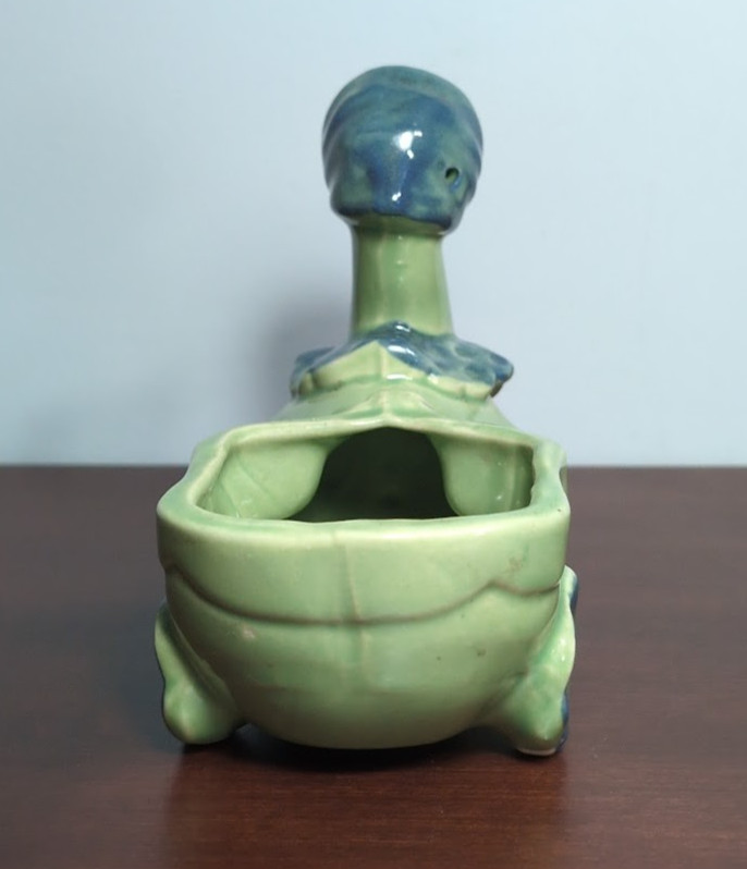 Vtg SHAWNEE Anthropomorphic Mother Goose w/ Cart Duck Planter Baby Nursery USA