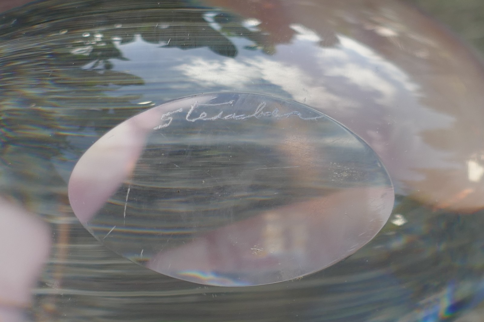 Vintage Stueben Clear Crystal Puffer Fish Designed Sculpture / Paperweight