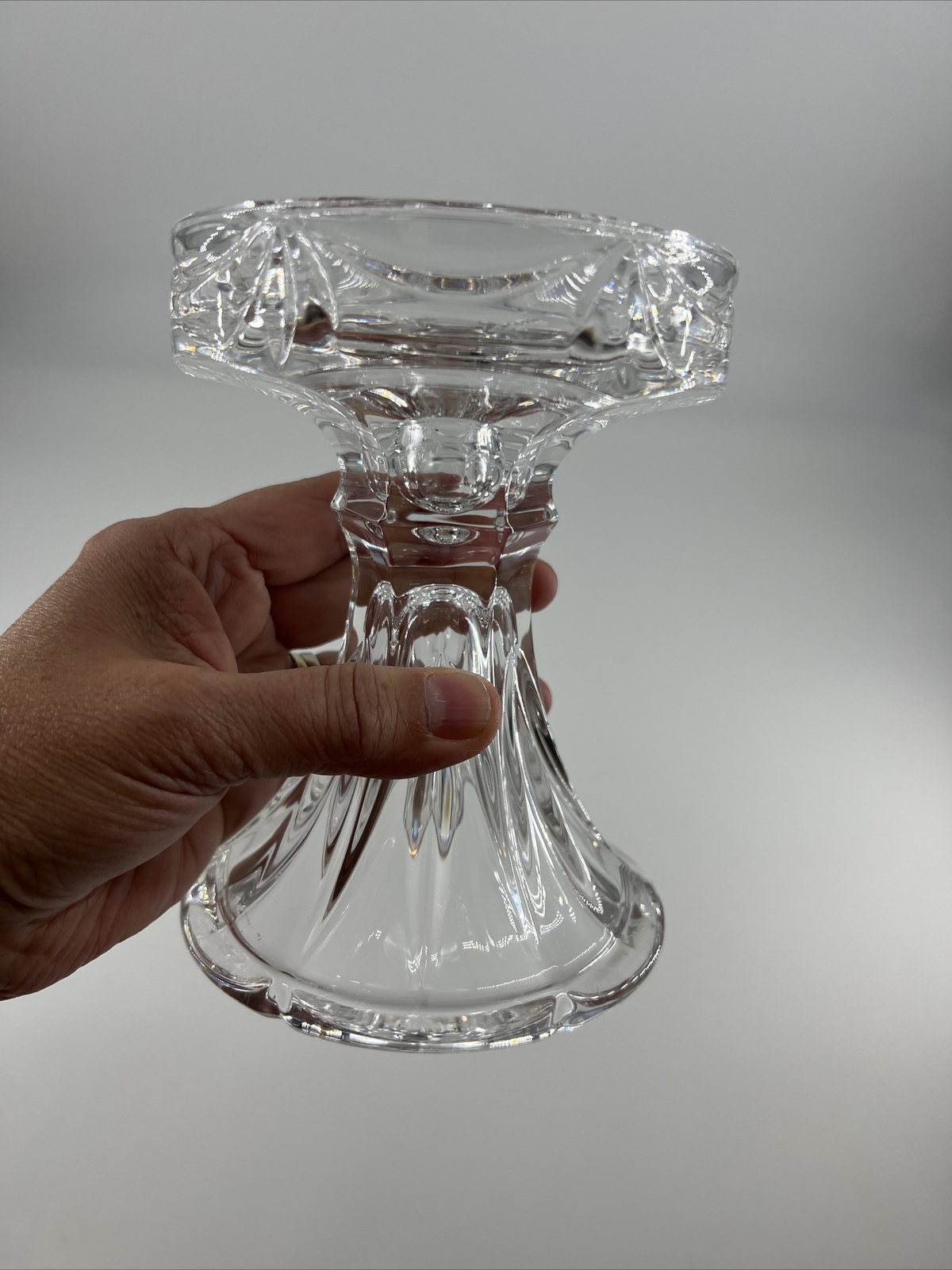 Marquis by Waterford Crystal Pillar / Taper Unity Candlestick Holder Ireland