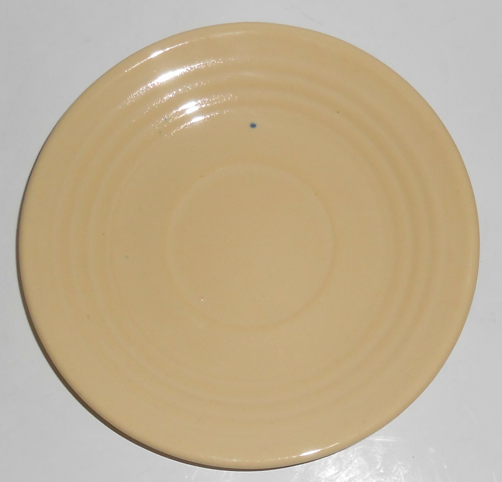 Vintage Bauer Pottery Ring Ware Ivory Saucer