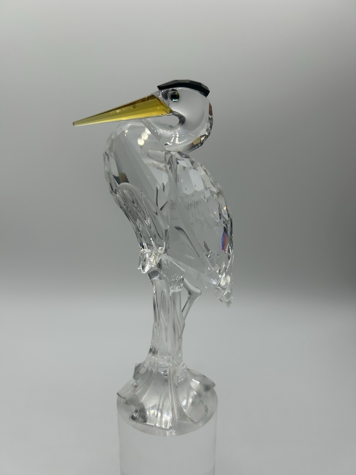 Swarovski Silver Heron Figurine (Retired) 6 inches by 3.5 Inches