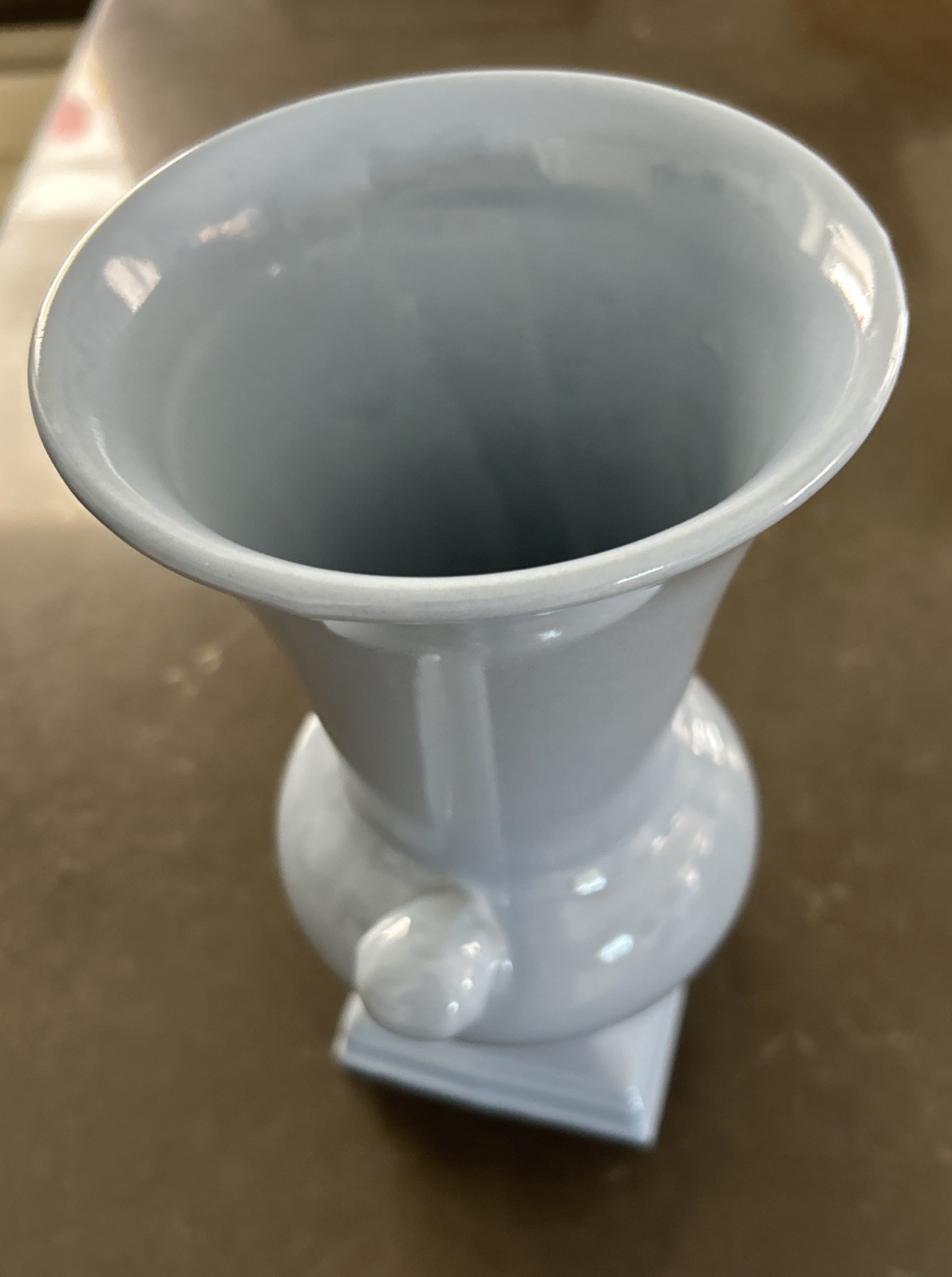 Vintage MCM Abingdon Art Pottery, Robins Egg Blue Urn Vase, #563 EUC