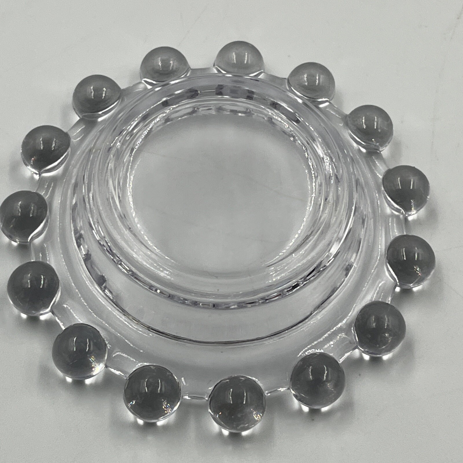 Vintage Candlewick Imperial Glass Clear Ashtray/Trinket Dish