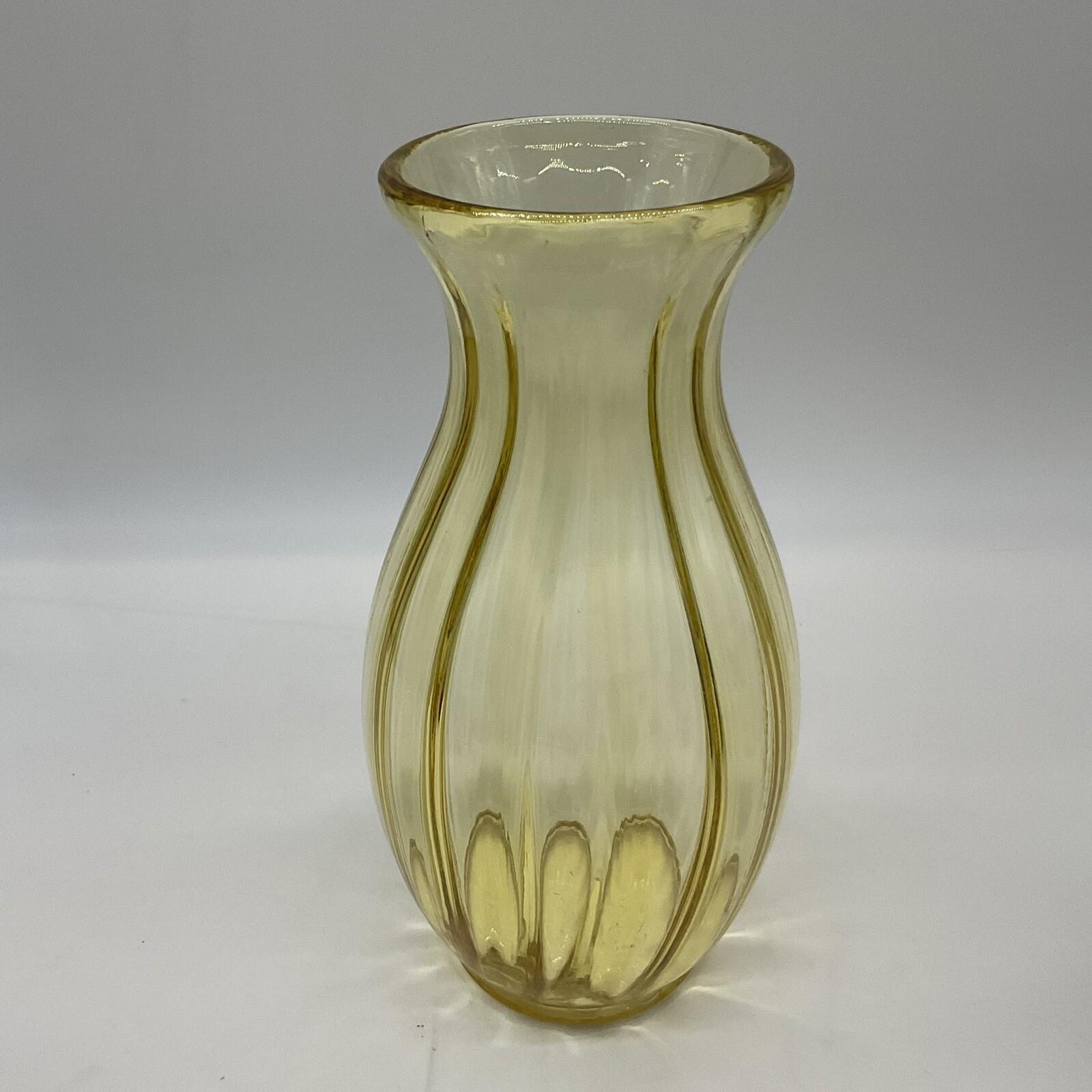 Fenton 10.5 inch canary Yellow vase