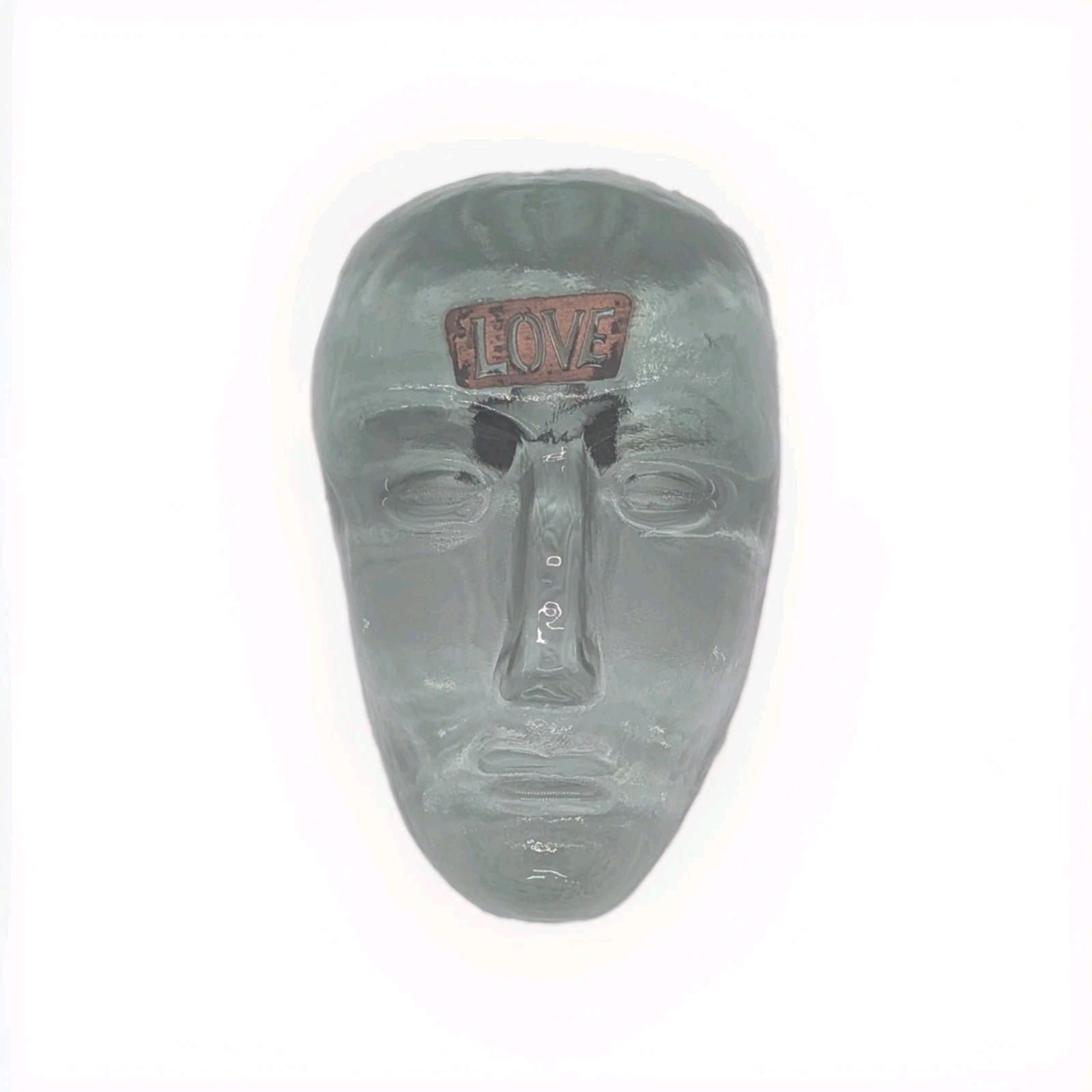Kosta Boda Companion Love Glass Head Small Art Sculpture Face Bertil Vallien