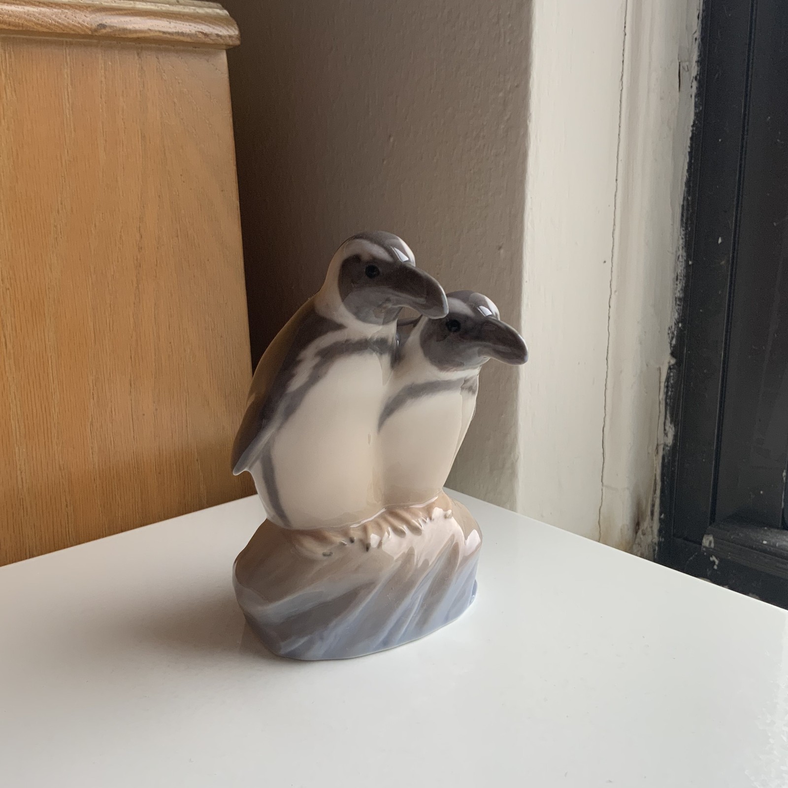 RARE Royal Copenhagen Pair of Penguins on Ice Figurine 3118 Excellent 1stQ 1939