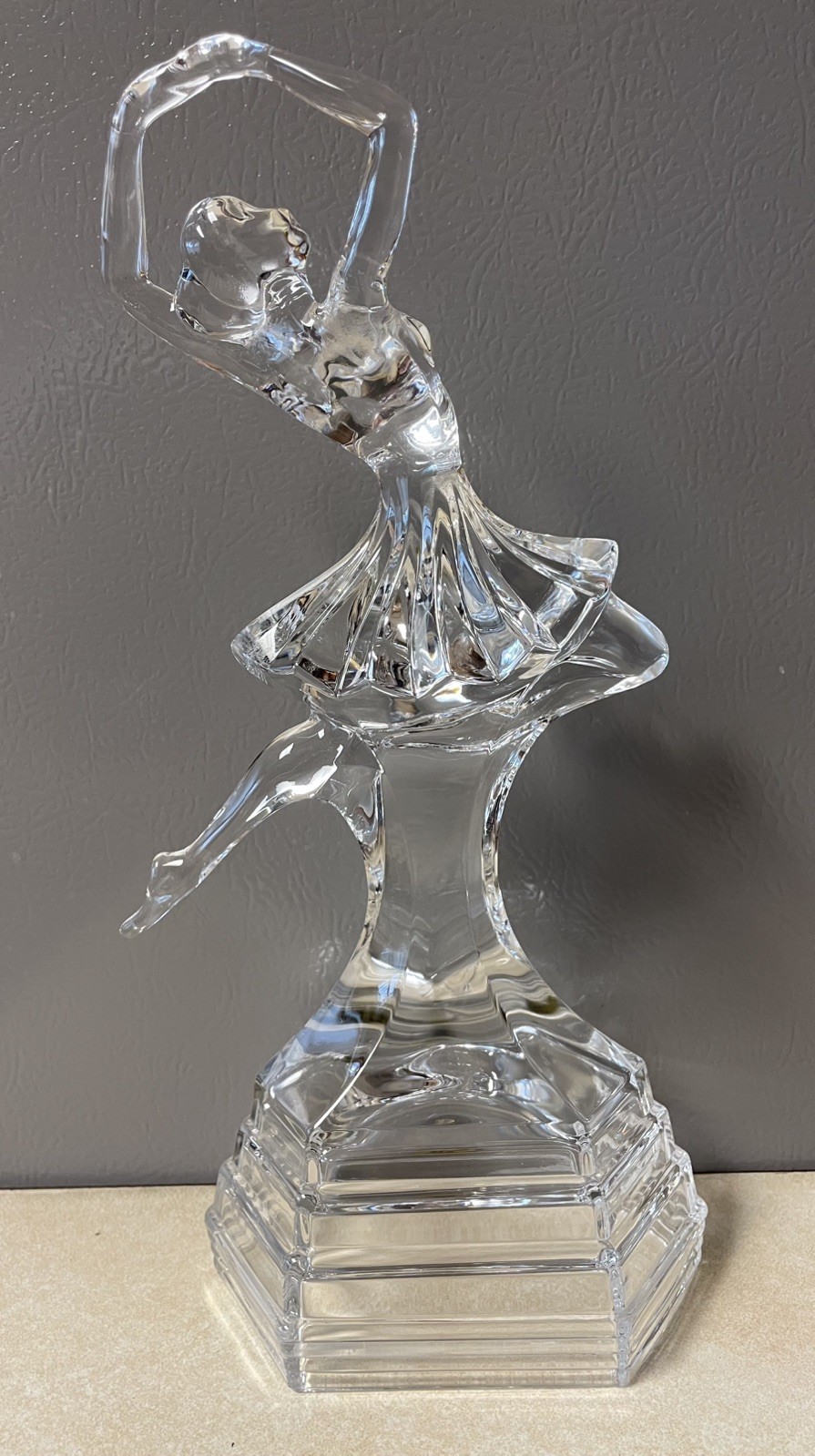 RCR Royal Crystal Rock 24% Lead Crystal Ballerina Figurine Trophy Base – Italy