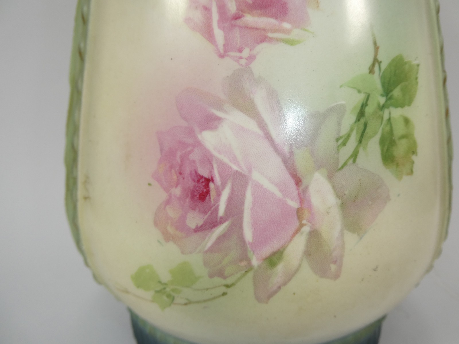 Art Nouveau Ceramic Vase XL Jugendstil Robert Hanke, 1900-1919, Antique