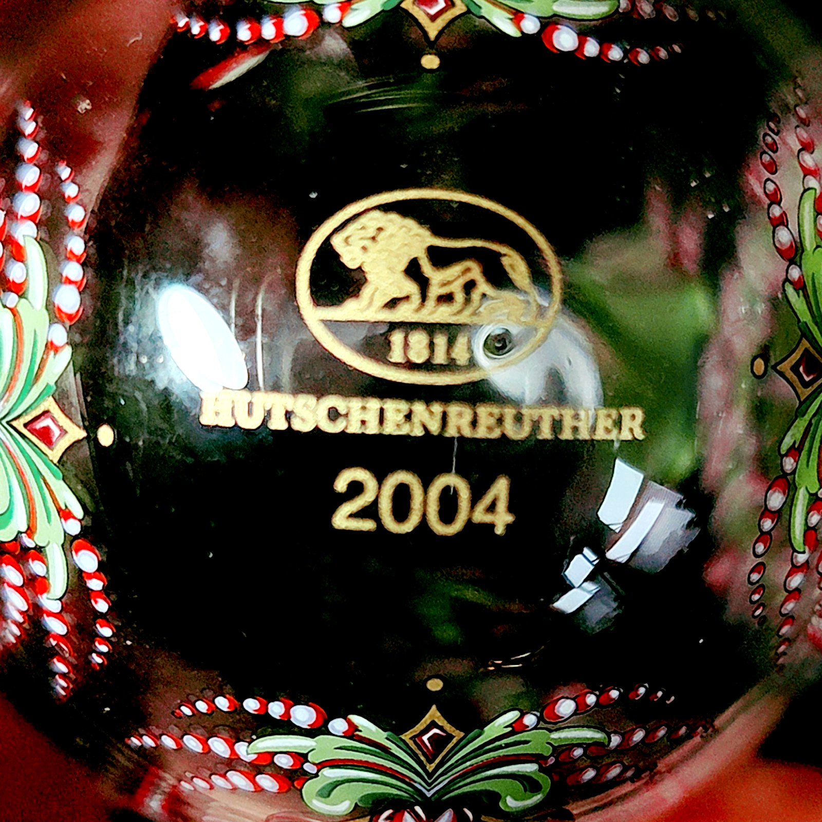 HUTCHENREUTHER ANNUAL CRYSTAL SPRING EGG ORNAMENT, 3 1/4″, GERMANY, 2004