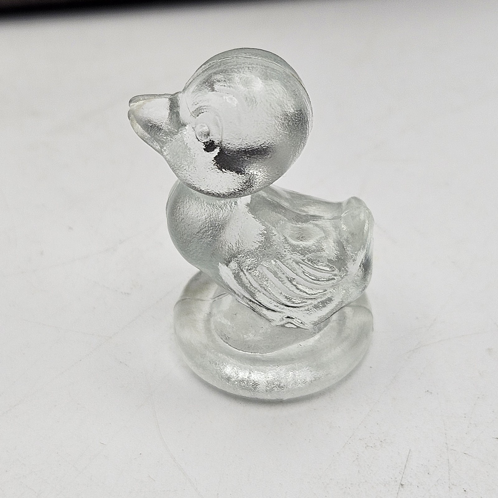 Boyds Glass ~ Debbie Duck Duckling ~ Crystal – Clear