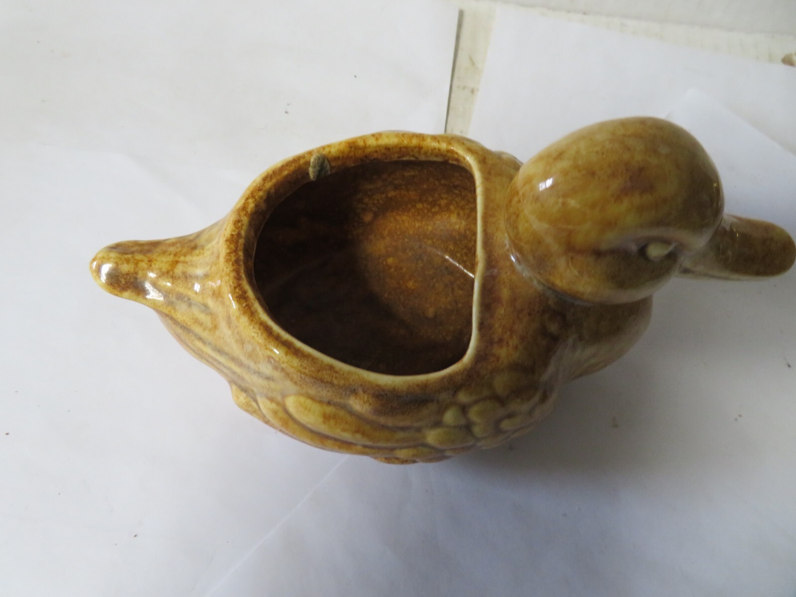 Haeger Duck #273 Planter Pot Made in USA Brown Vintage Collectible 7 1/2” x 4”