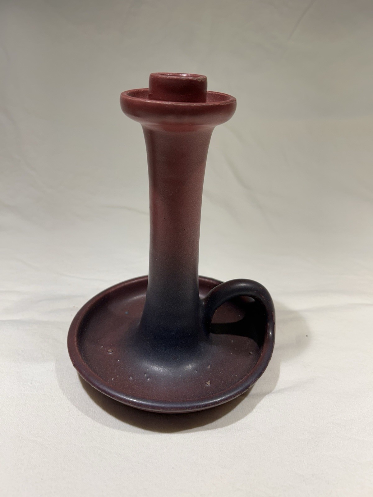Van Briggle pottery – Mulberry Vintage Chamber-stick Signed And Marked Special
