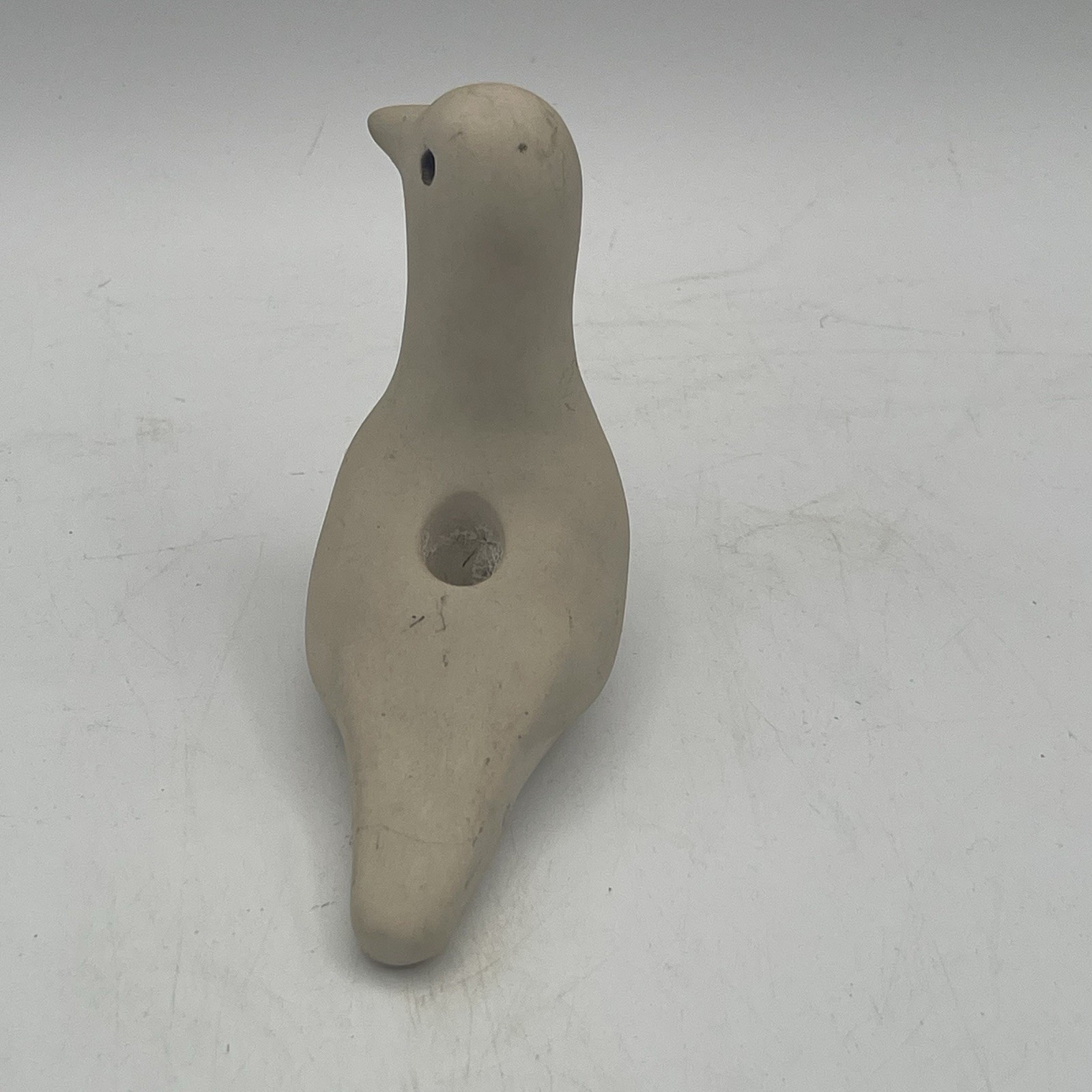 Vtg 1978 Signed Gordon Clay Bird Taper Candle Holder Studio Pottery Figurine