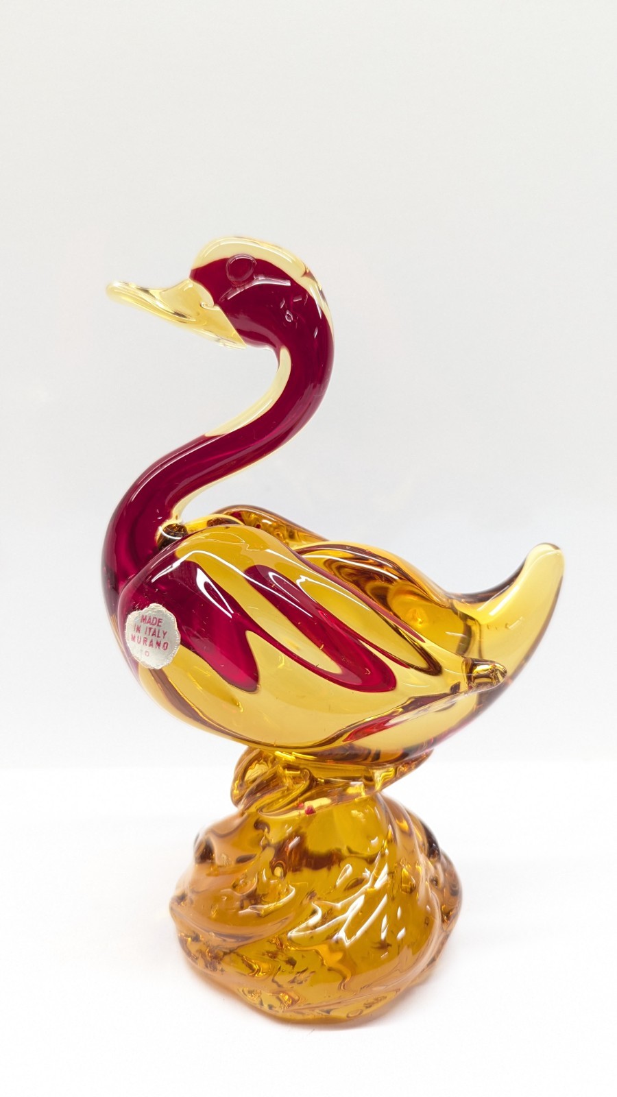 Vintage Murano Art Glass Swan Duck Goose Figurine