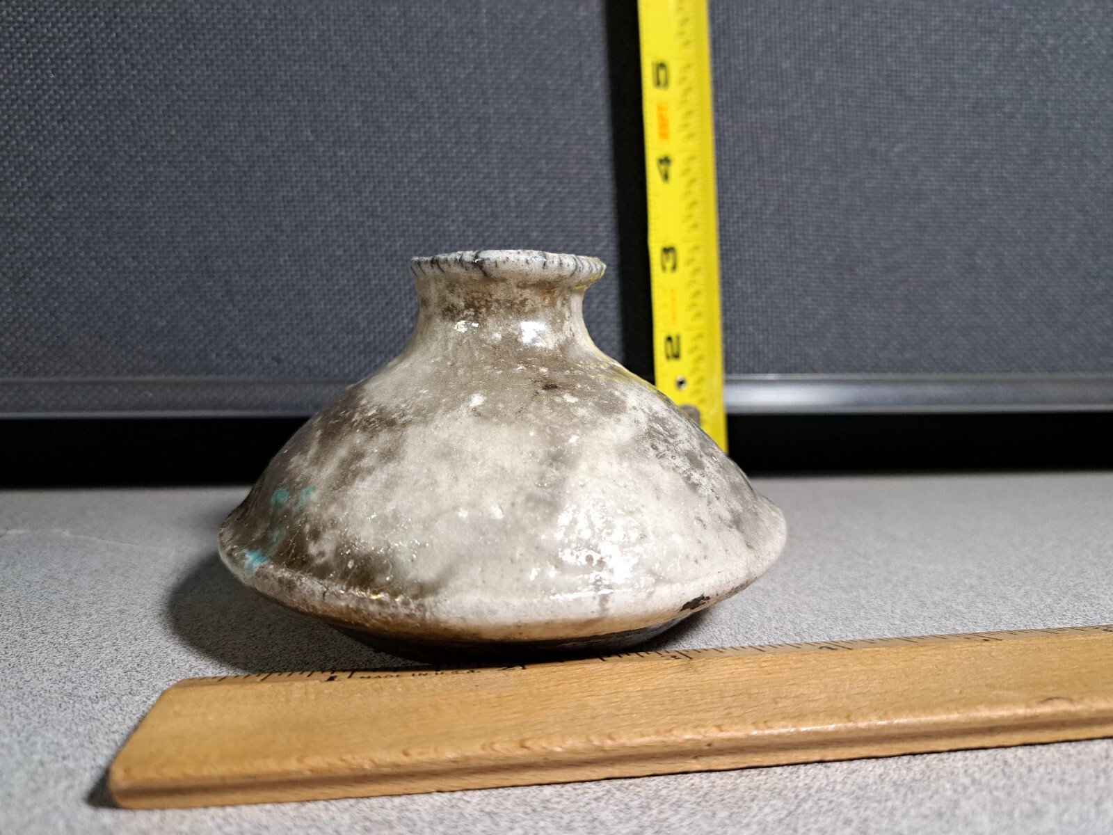 Handmade Pottery Inkwell or Bud Vase 2.5×4.5in #2647L116
