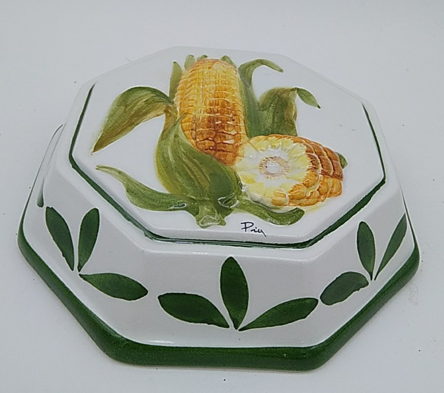 Ears of Corn 🌽 Ceramic Wall Hanging Mold ABC Bassano Italy 5.5″ Kitschy Kitchen